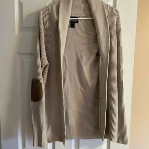 Cardigan with elbow patches